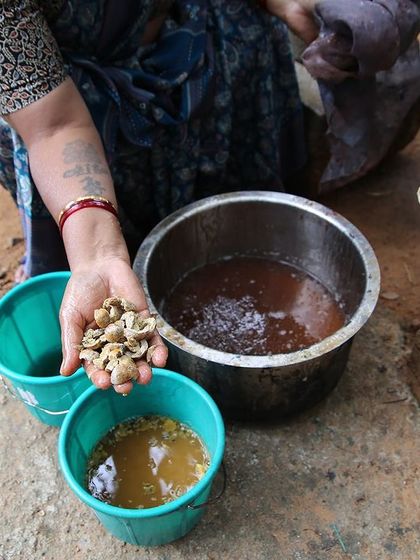 We had an incredible week hosting the artists from Bábbarra Women's Centre. We learned so much from each other, sharing techniques in printing and dyeing, and creating beautiful textiles together.