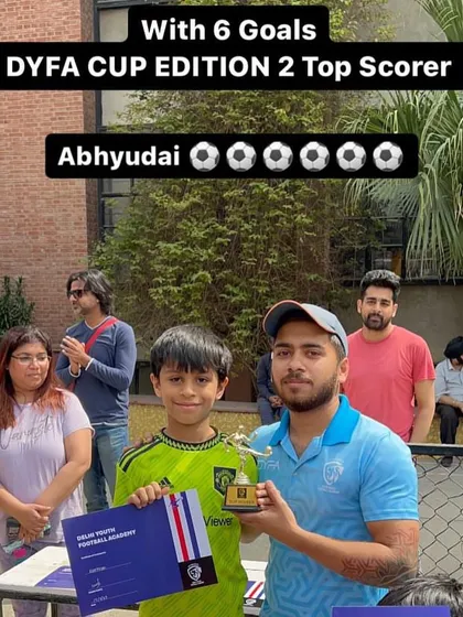 Abhyudai, the top scorer of the DYFA Cup Edition 2 with an impressive 6 goals. We celebrate individual brilliance as much as team victories.