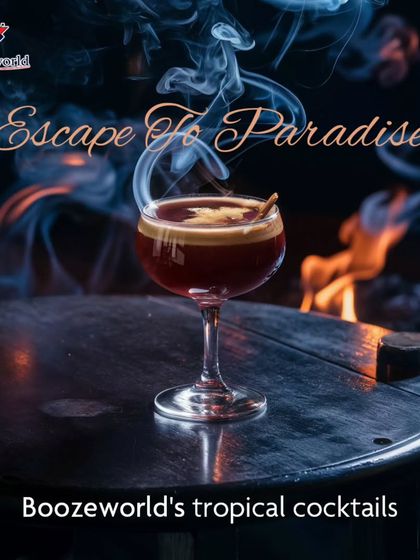 Escape to paradise with our tropical cocktails. This image promises an escape with every sip, backed by our unparalleled bar services.