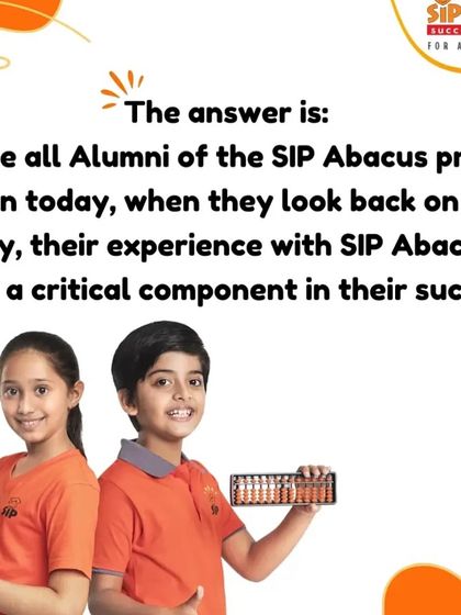 The answer is that they are all successful alumni of the SIP Abacus program. Their experience with us was a critical component in their journey to success.