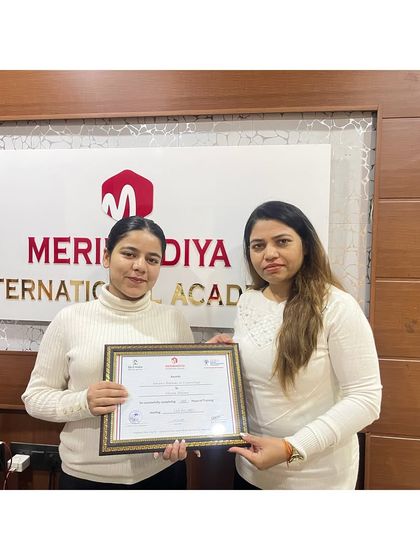 A proud moment for another one of our students. Our certification is a mark of quality and professional readiness.