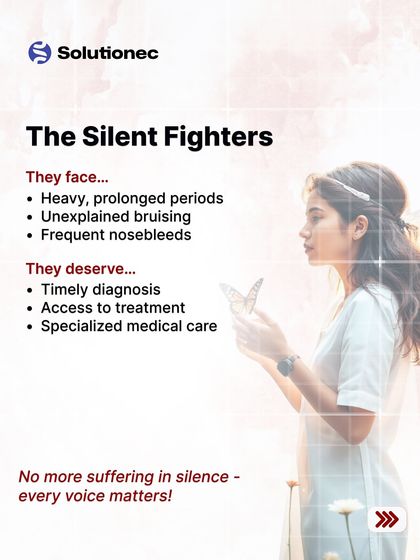 We shine a light on the silent fighters. This post for World Hemophilia Day highlights the often-unseen symptoms women with bleeding disorders face and asserts their right to timely diagnosis, treatment, and specialized medical care.