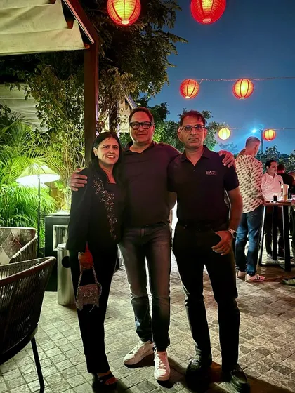 Friends who ride together, stay together. A picture from the birthday party.