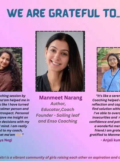 Witnessing the growth of the young adults I work with is the most fulfilling part of my journey. These testimonials from Taniya and Anjali, two bright souls from the Maitri community, warm my heart. Coaching helped them find their inner calm and confidence, reminding me that this work is a beautiful exchange of giving and receiving.
