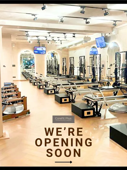 An early look at our Greater Kailash 2 studio, ready for action. The expansive space is filled with reformers and equipment, prepared to welcome our growing community.