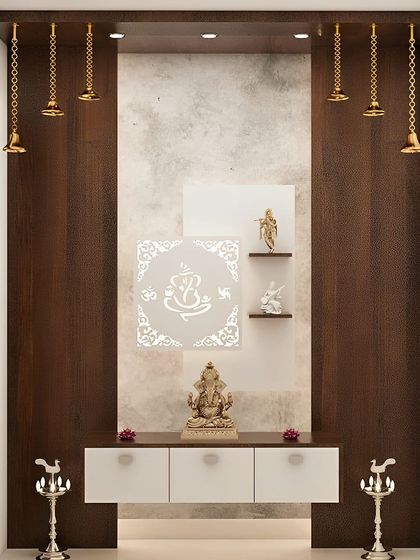 Designing with a Touch of Sweetness - Modular Home Interiors Modern Mandirs & Pooja Units photo 17