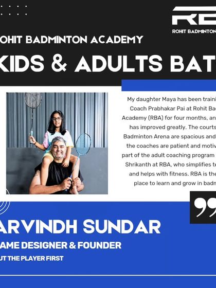 Rohit Badminton Academy - Badminton Coaching Hear From Our Academy Parents photo 3