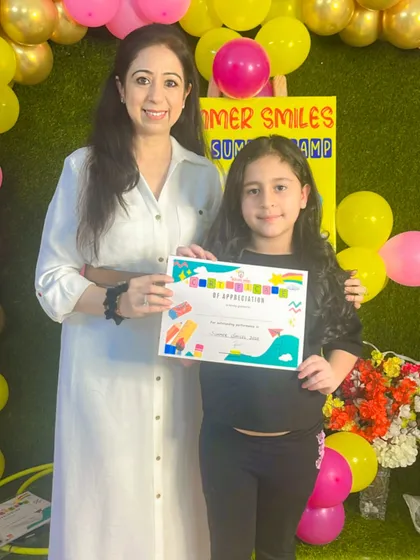 Celebrating another wonderful participant of our summer camp. We are so proud of all our little stars and the progress they made.
