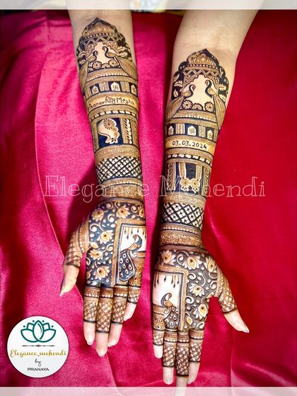 Intricate Full Bridal Mehendi photo 6