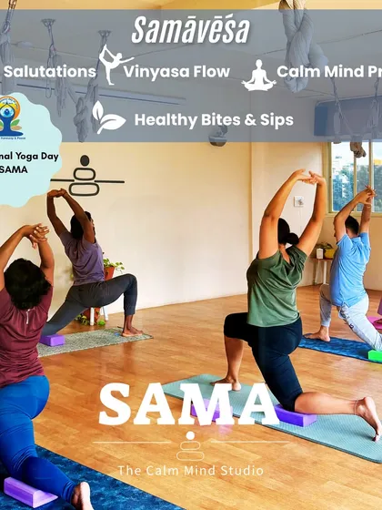 Experience the energy of our Vinyasa Flow workshop. We guide you through sun salutations and dynamic sequences, linking breath to movement. It's a practice designed to build strength, improve flexibility, and find stillness in motion.