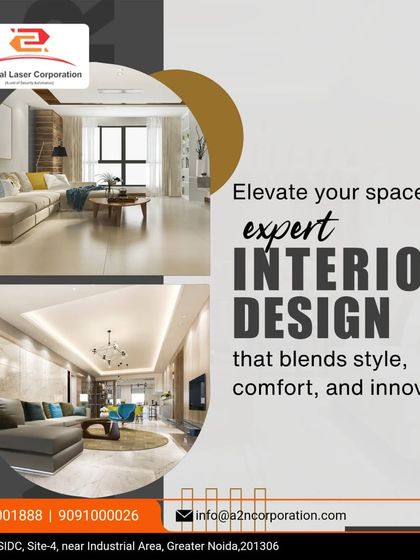 A collage displaying two different living room concepts. The top image shows a bright, airy space with large windows, while the bottom image presents a more dramatic interior with a marble feature wall and modern lighting.