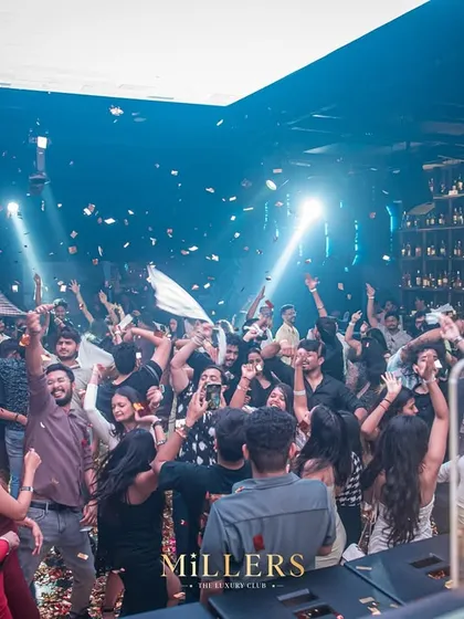 The moment the confetti drops at Millers Luxury Club. It's about creating a complete sensory experience, where the music, lights, and crowd become one.