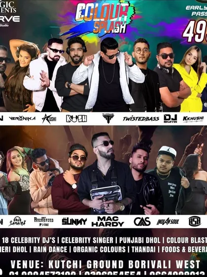 Being part of a lineup with 18 celebrity DJs for a massive Holi event is always an honor. This poster shows the collaborative and high profile nature of the festival circuit I perform in.