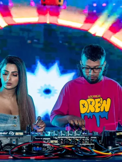 Collaborating with another talented artist behind the decks. I love teaming up to create unique, dynamic sets that bring double the energy to the party.
