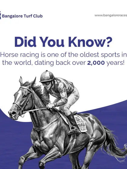 Did you know that horse racing is one of the world's oldest sports? We are proud to carry on a tradition that dates back over 2,000 years, bringing its timeless thrill to the heart of Bengaluru.