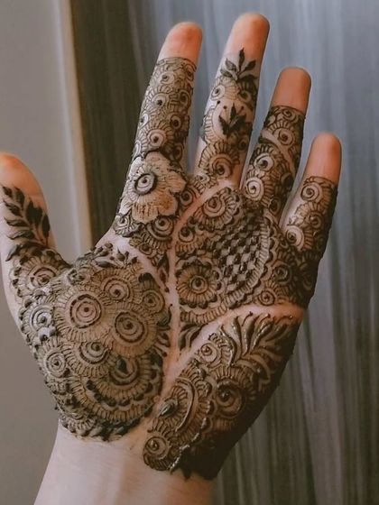 A practice design on my own hand. I'm always experimenting with new patterns and techniques to make sure my skills are sharp and my designs are fresh.