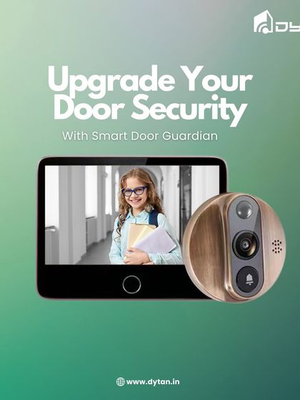 Upgrade your door security with our Smart Door Guardian. This video doorbell with an interior screen lets you see who's at the door, day or night.