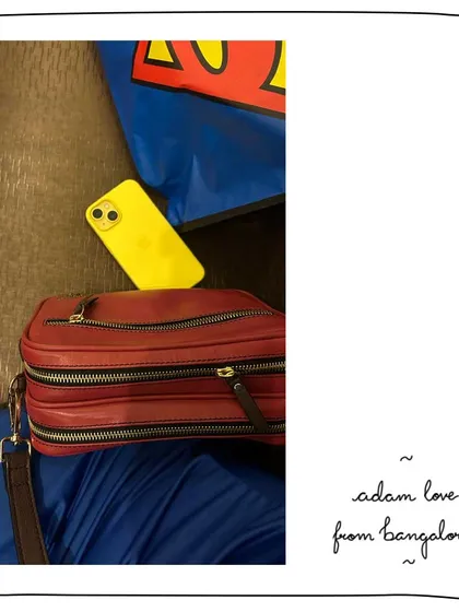Super woman vibes from our patron Duhita in Bangalore. Her Adam bag in a bold Cranberry red is the perfect companion for her adventures.