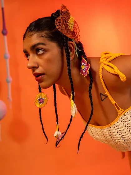 This shot is from a campaign I styled and creatively directed for Ratalove, a brand that champions craftswomanship. I love collaborating with homegrown labels to create vibrant, artistic visuals that celebrate their unique products.