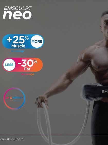 See the clinically proven results of Emsculpt Neo. On average, clients experience a 25% increase in muscle mass and a 30% reduction in fat, making it a powerful tool for significant body composition changes.