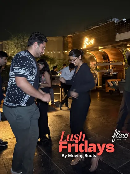 A candid shot of two people enjoying a dance. My events are a great place for beginners to practice their steps in a real social setting.
