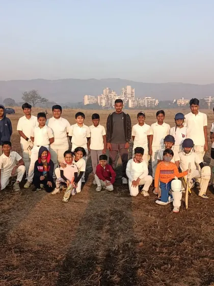 Our Under 12 team gathered with their coach. This is where friendships are forged and the foundations of a successful cricket journey are laid.