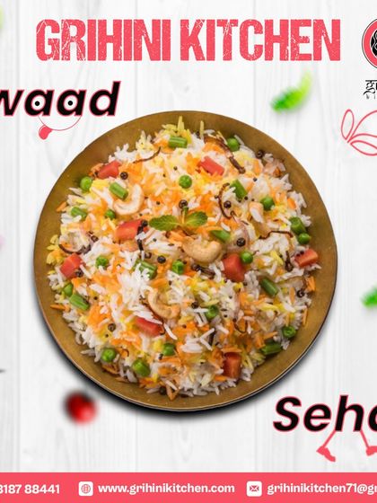 Swaad aur Sehat, together. Our vegetable biryani is not only delicious but also packed with the goodness of fresh vegetables.
