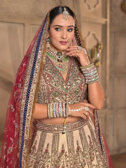 A three-quarter profile shot that displays the contouring and highlight I used to sculpt her features, adding dimension while maintaining a natural and radiant bridal glow.