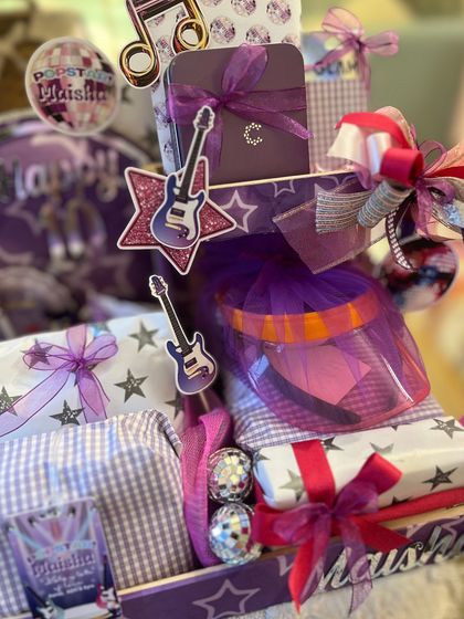 A close-up on the guitar and star cutouts, showing how I use small, thematic details to build a cohesive story.