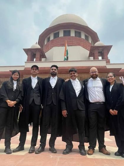 My team and I at the Supreme Court, working on a critical case to protect the careers of nearly 900 dental doctors. We successfully argued for the court to take cognizance and issue notice.