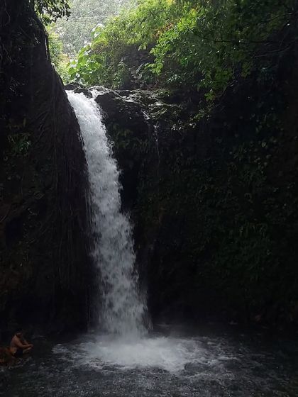 Apsarakonda Falls, also known as the 'Pond of the Angels', is a serene waterfall we visit on our Honnavara exploration trip.