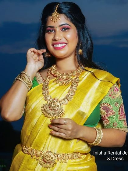 Inisha Rental Dress - Bridal & Occasion Jewellery Rental Grand Bridal Sets: Temple & Kemp Jewellery photo 26