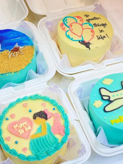 A collection of my adventure-themed bento cakes, perfect for celebrating all of life's journeys, big and small.