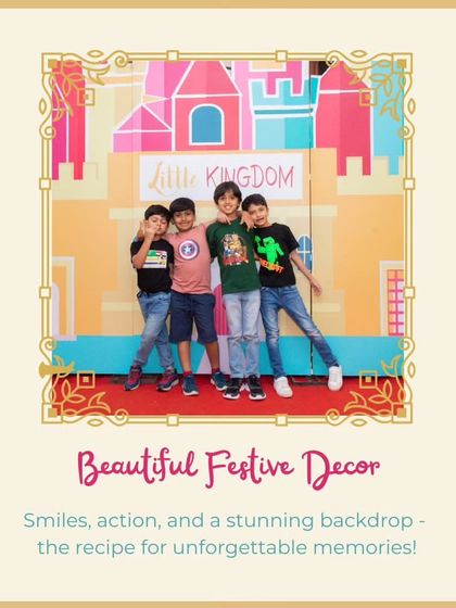 Highlighting the beautiful festive decor that serves as a stunning backdrop for unforgettable family photos.