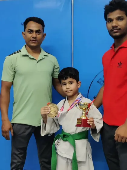 The result of discipline and perseverance. I congratulate our young warrior Sreyansh for his gold medal win at the All India Sansinkan Karate Championship. It's a proud moment to see a student's hard work translate into such a significant achievement.