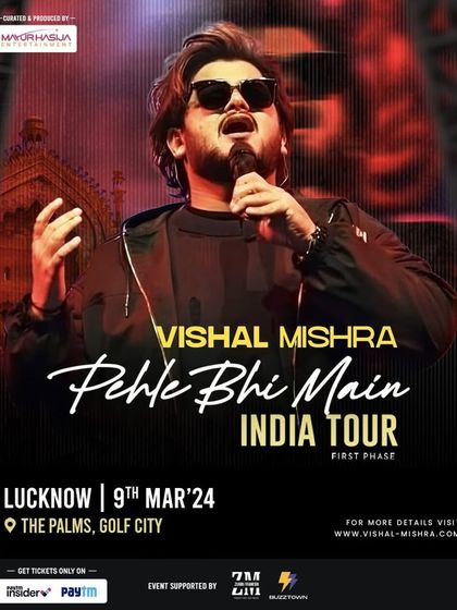 Another look at the promotional poster for Vishal Mishra's tour. As a supporting partner, I ensured this event was visible across all relevant platforms in Lucknow.