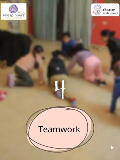 Teamwork is essential in theatre. Our workshops are designed to foster collaboration and shared creation.
