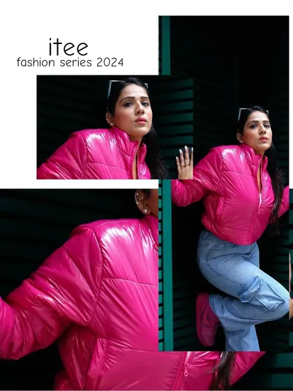 A collage showcasing the versatility of a single look. This format is great for social media, showing multiple angles and details in one dynamic image.
