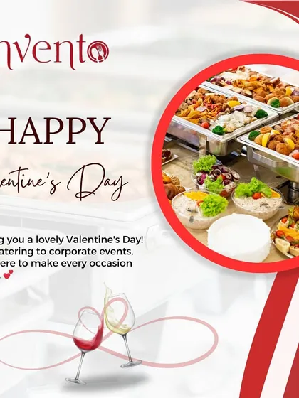 Wishing you a lovely Valentine's Day. From corporate events to romantic celebrations, I'm here to make every occasion special with my catering and decor services.