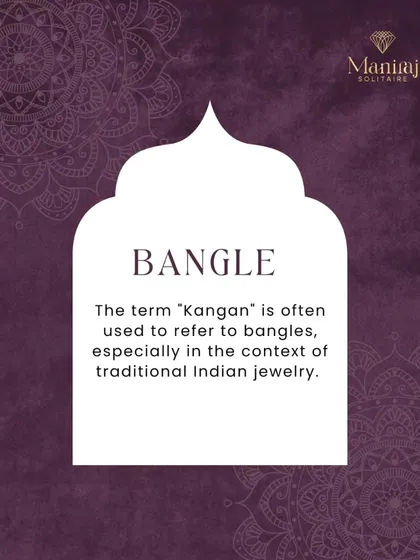 The term "Kangan" is often used for bangles in traditional Indian jewellery. More than just an accessory, a kangan symbolizes prosperity, love, and marital bliss, making it an essential piece for many women.