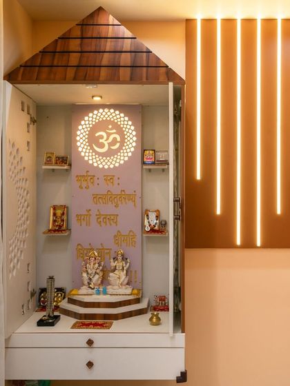 DesignCafe - Custom Modular & Space-Saving Furniture A Corner for Peace: Vastu-Compliant Pooja Units photo 22