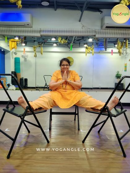 Can't sit on the floor? No problem. At YogAngle, I use innovative techniques like two-chair stretches to make the benefits of yoga accessible to everyone, regardless of physical limitations.