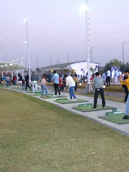 Everyday is a good day for golfing. A view of our busy range shows just how much our community loves to play.