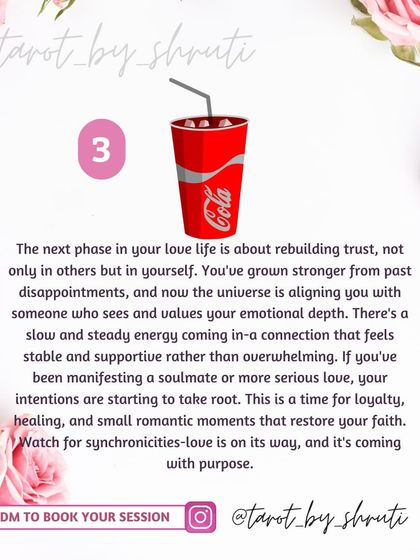 A fun 'Pick a Pile' with food items. This reading gives you a message about your love life, whether it's heading towards emotional clarity, a test of the heart, or rebuilding trust.