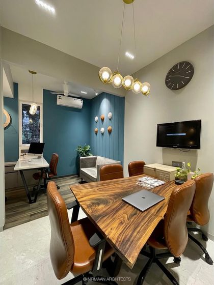 Another view of our studio's conference and cabin area. The space is designed to be open and connected, reflecting our collaborative approach to every project.