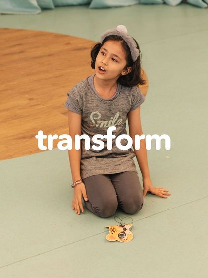 This is Divita, once a shy girl, now the star of her own theatre showcase. We witness incredible transformations as children find their confidence and their voice.