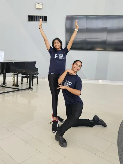 A proud moment for our students Kiara and Maya, who attended the West End Stage Dubai's Summer School. These opportunities help them grow as performers and dip their toes into all the performing arts have to offer.