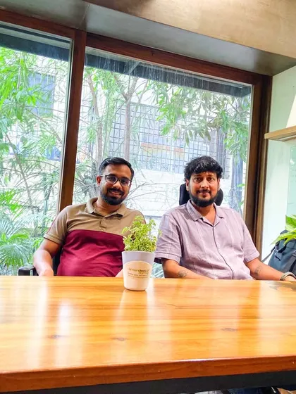 Our founders, Rahul Durke and Rahul Jayaswal, brainstorming new ways to create greener, healthier, and happier environments for everyone.