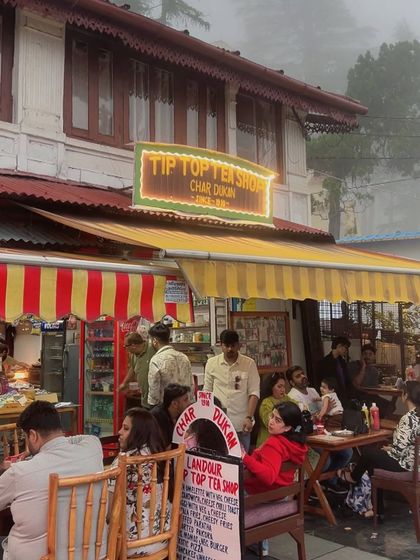 The famous Tip Top Tea Shop in Landour. I always make sure to capture the iconic spots that give a place its character.