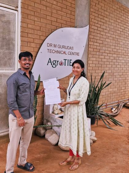 A proud moment as a trainee from our five day program in June 2024 receives his certificate of completion at our technical centre.